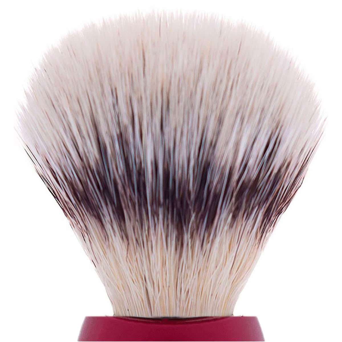 Pearl Red & High mountain white fibre shaving brush