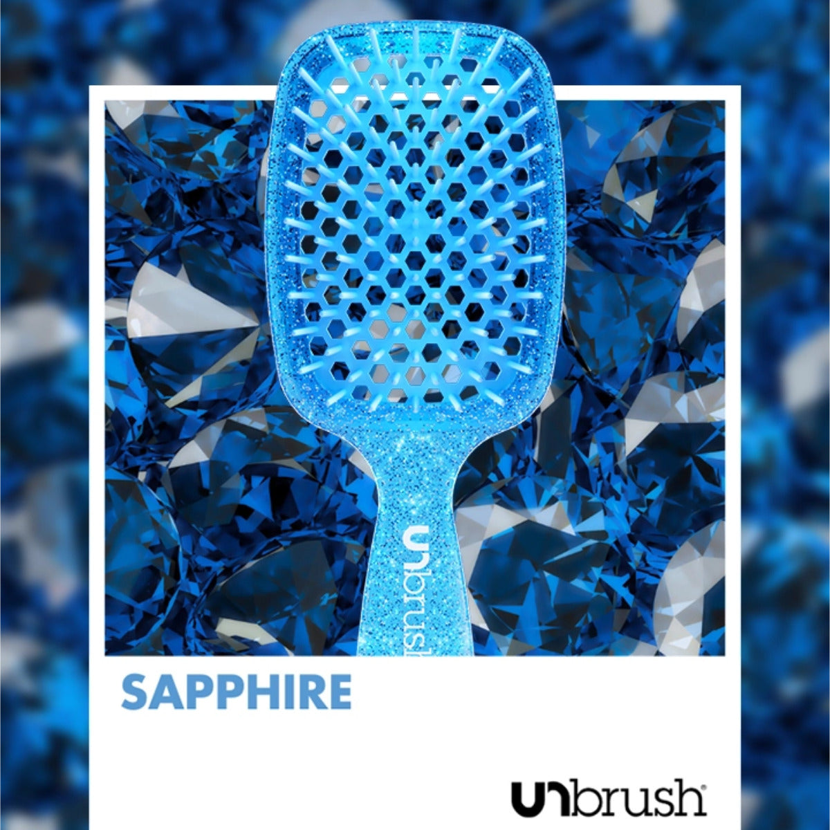 Detangling Hair Brush Glitter / Sapphire