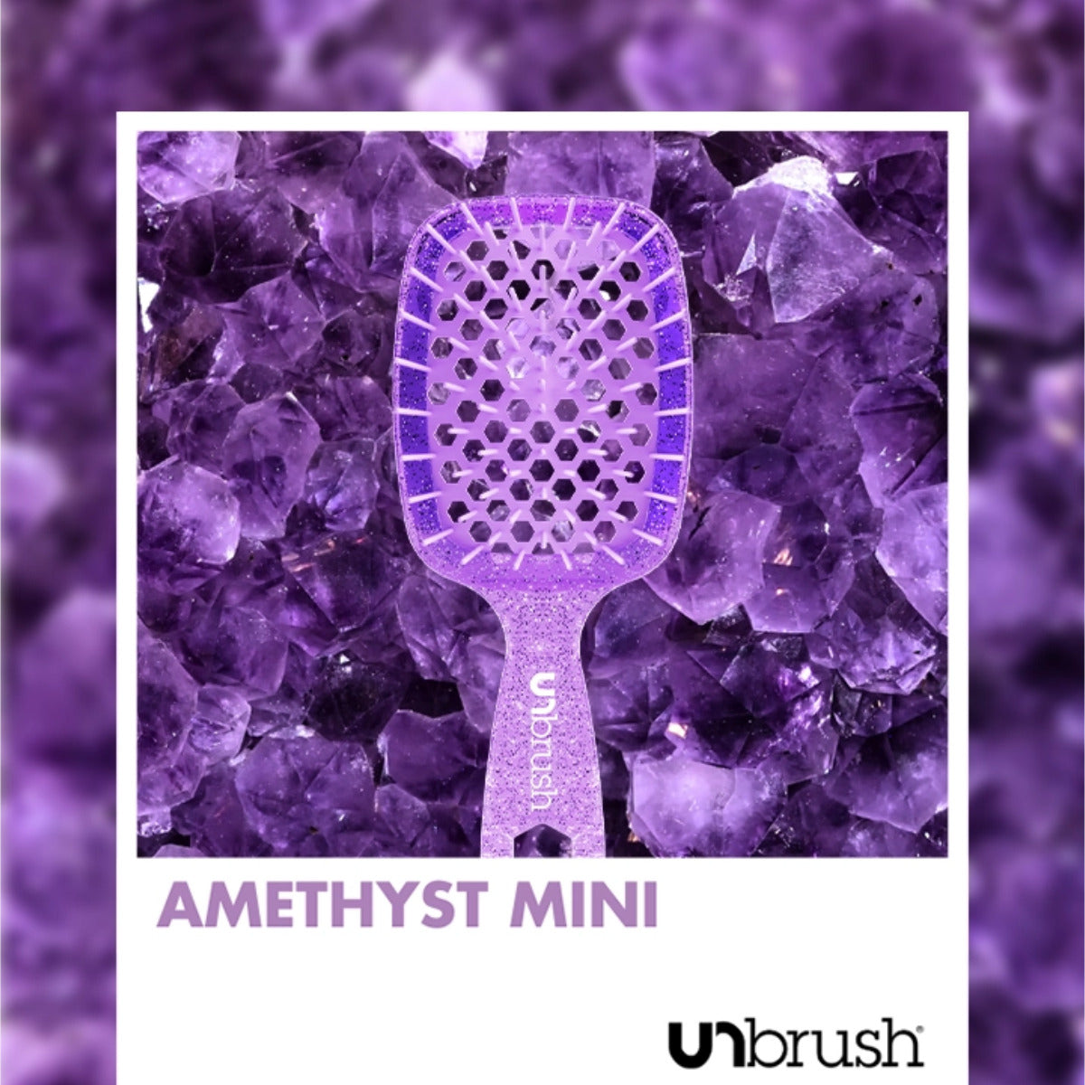 Detangling Hair Brush Mini / Amethyst