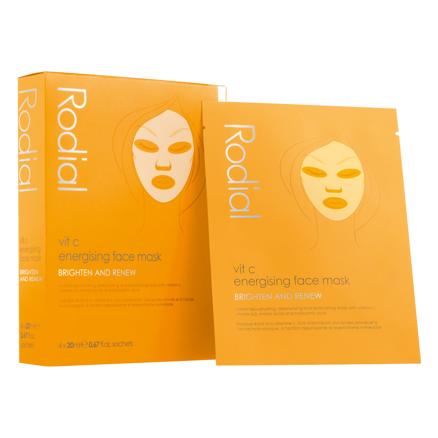 Vit C Energizing Face Mask / x4 pack