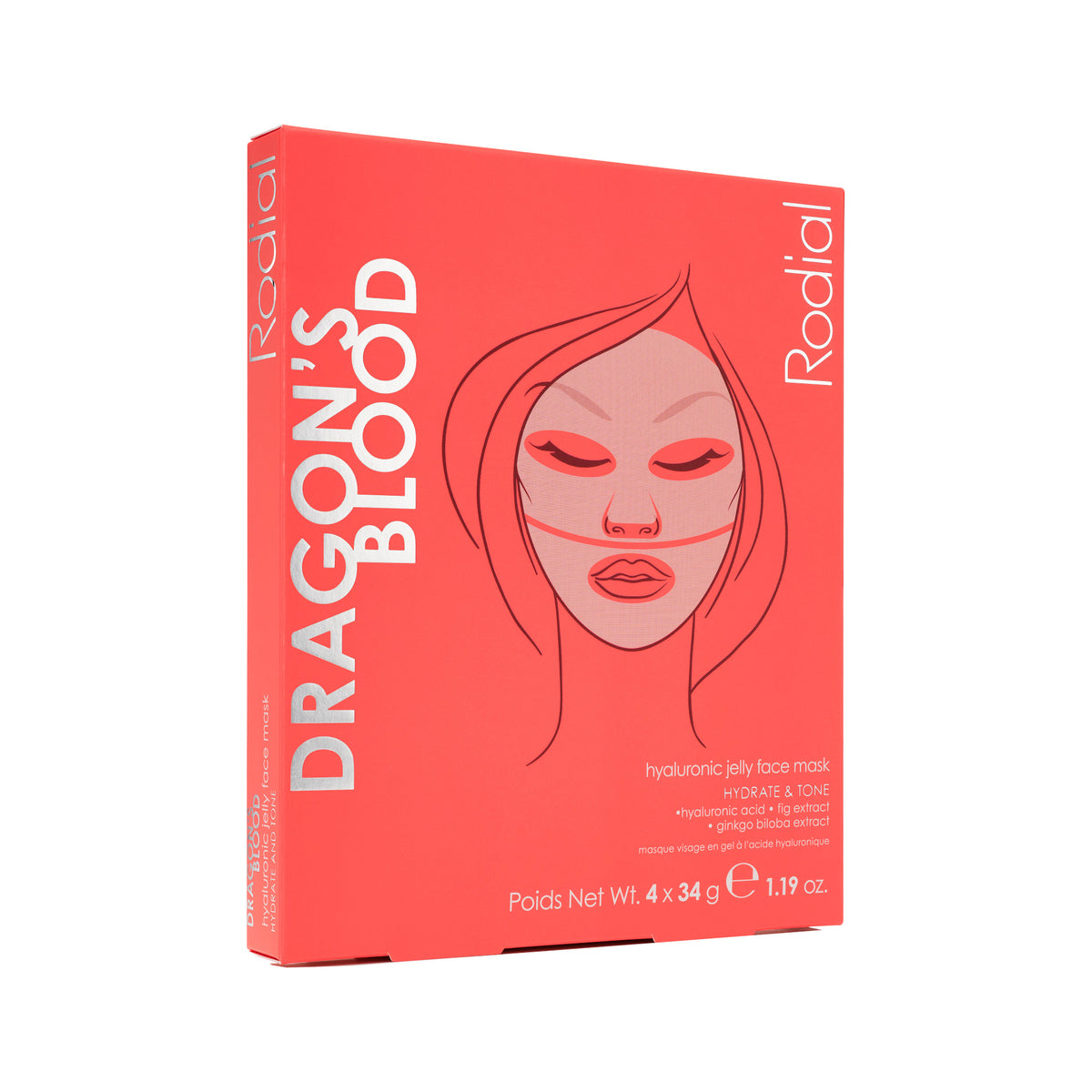 Dragon's Blood Hyaluronic Jelly Face Mask / x4 pack