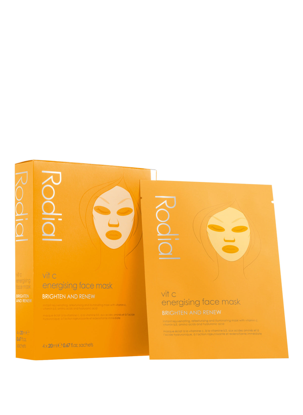 Vit C Energising Face Mask / x4 pack