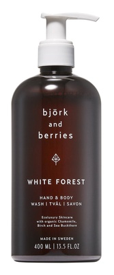 50 ml White Forest Hand & Body Wash von Björk and Berries