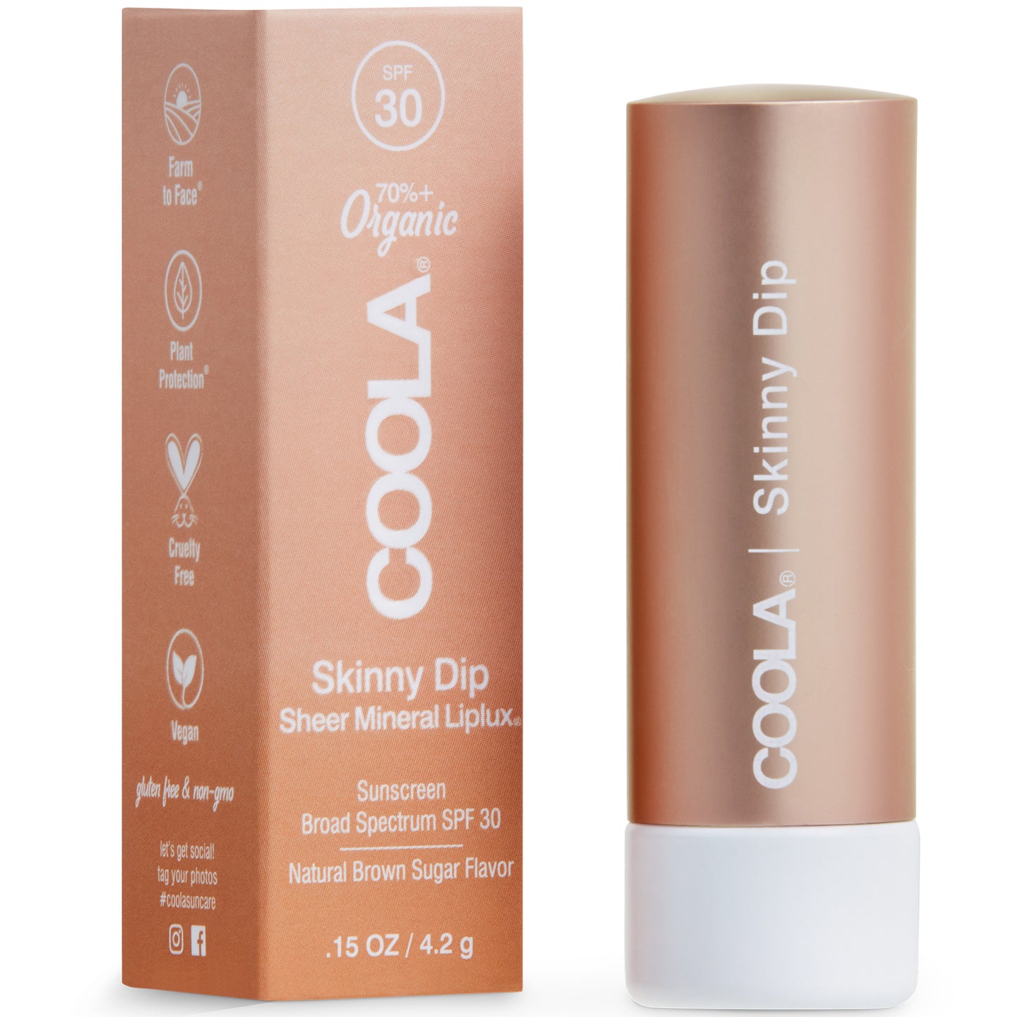 COOLA Mineral Liplux SPF30 / Skinny Dip – Ansicht 1