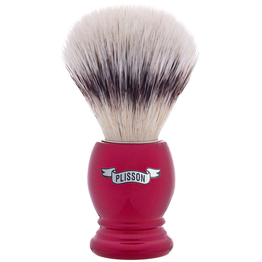 Pearl Red & High mountain white fibre shaving brush