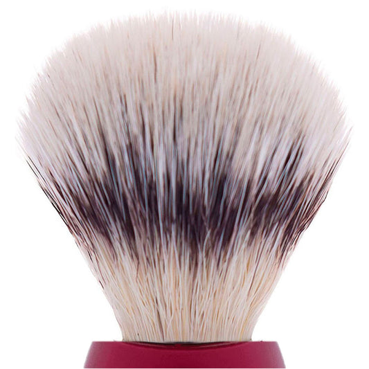 Pearl Red & High mountain white fibre shaving brush