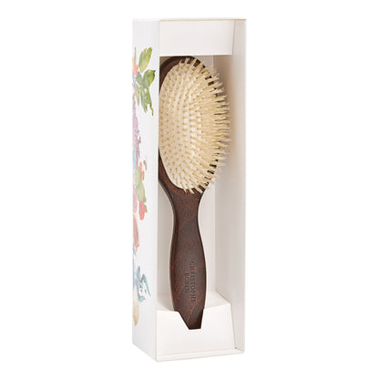 Detangling hairbrush 100% natural boar-bristle & wood