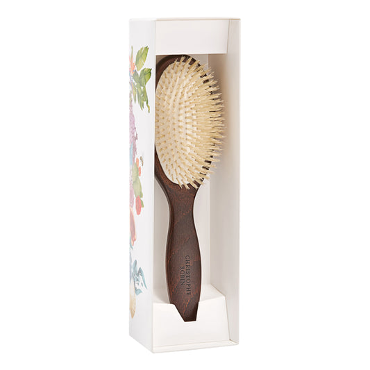 Detangling hairbrush 100% natural boar-bristle & wood