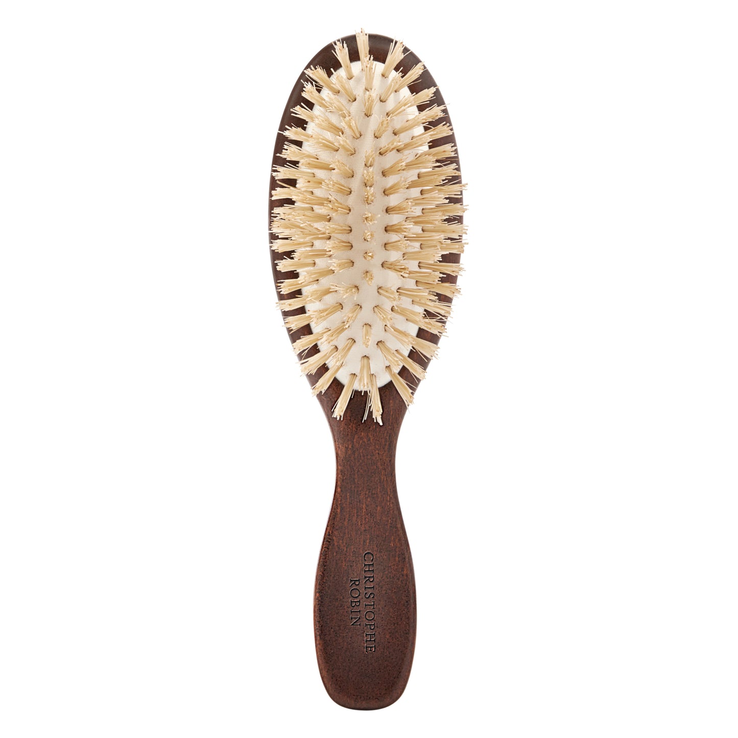 Travel hairbrush 100% natural boar-bristle &amp; wood