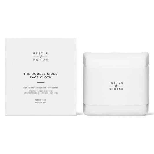 Double Sided Face Cloths - Pack of 3