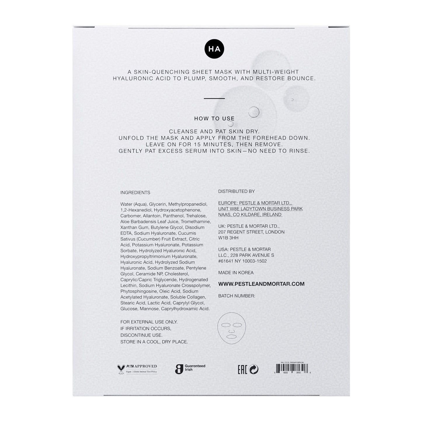 Pure Hyaluronic Sheet Mask