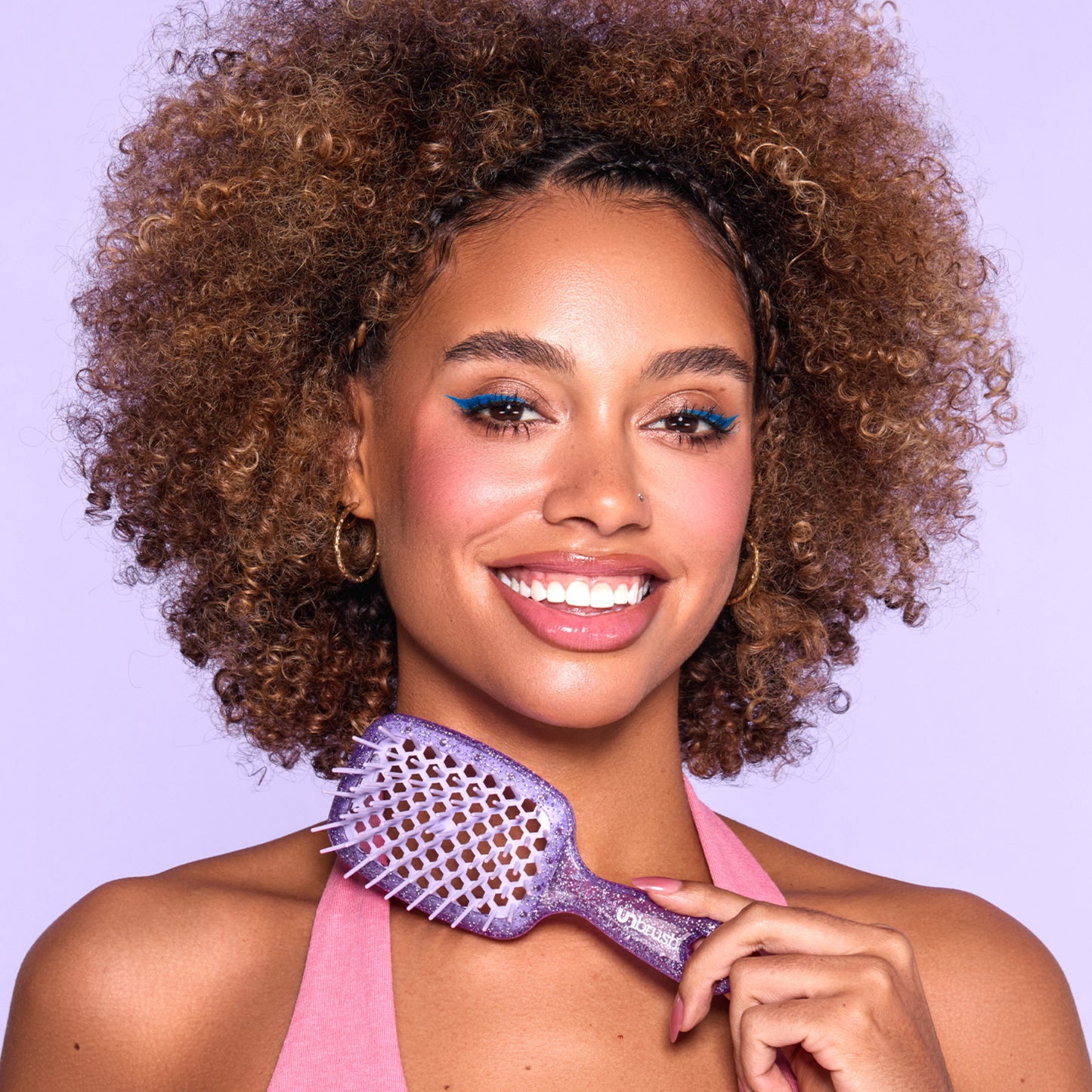 Detangling Hair Brush Mini / Amethyst
