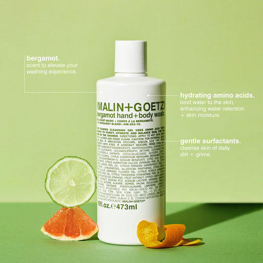 Bergamot Hand + Body Wash / 473 ml