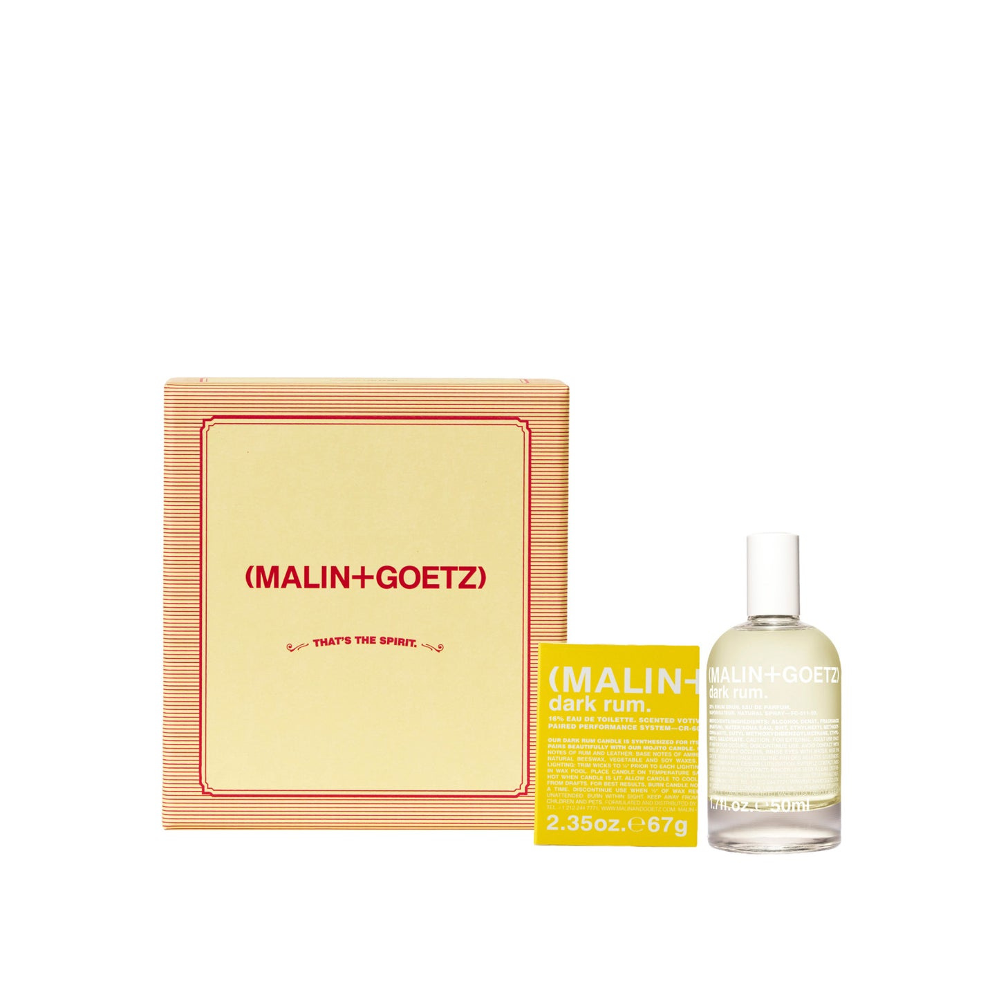 That's the spirit. (dark rum)