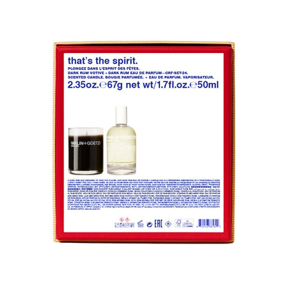 That's the spirit. (dark rum)