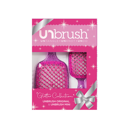 Unbrush Glitter Duo Set / Rose Quartz Pink