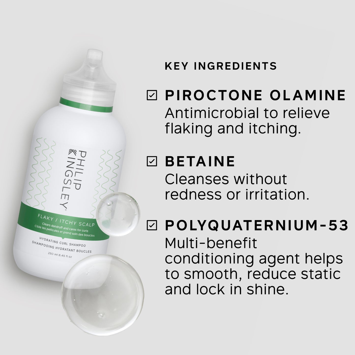 Flaky/Itchy Scalp Hydrating Curl Anti-Dandruff Shampoo / 250 ml