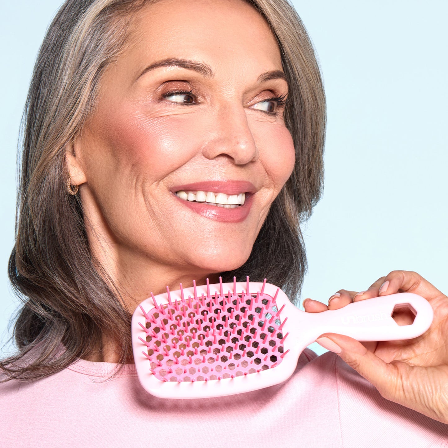 UNbrush Detangling Hair Brush -Pastel Collection / Peony Ansicht 3