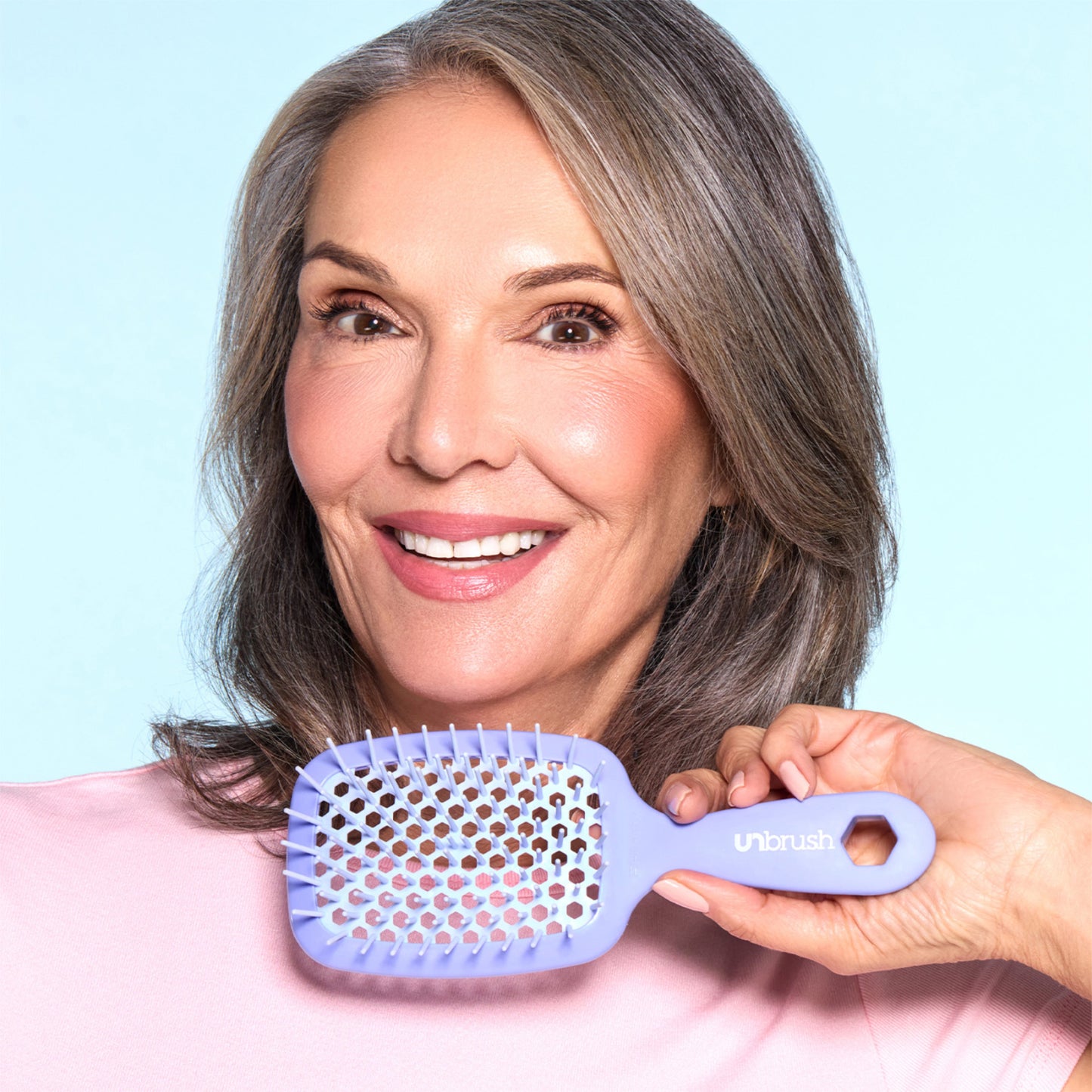 UNbrush Detangling Hair Brush -Pastel Collection / Iris Ansicht 3