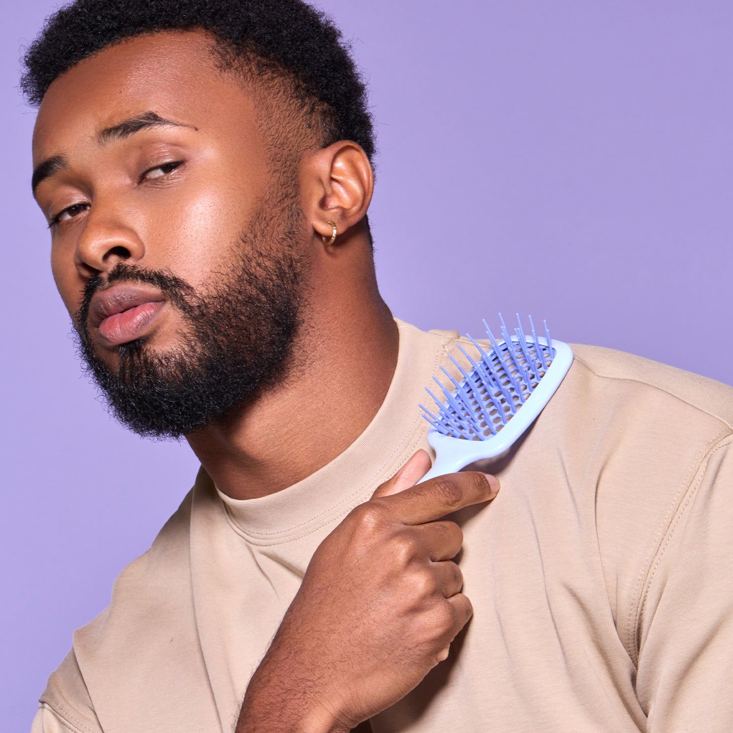 UNbrush Detangling Hair Brush Mini -Pastel Collection / Periwinkle Ansicht 3