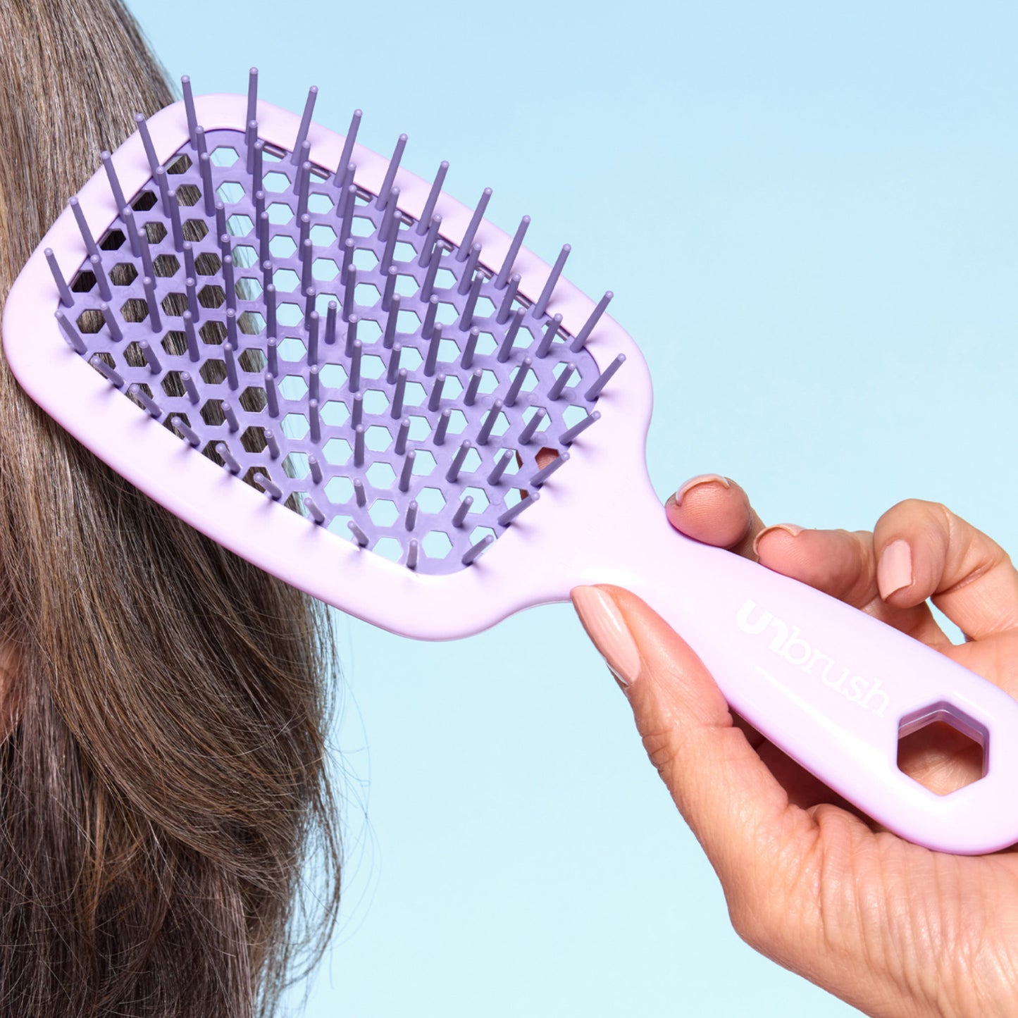 UNbrush Detangling Hair Brush Mini -Pastel Collection / Lilac Ansicht 3