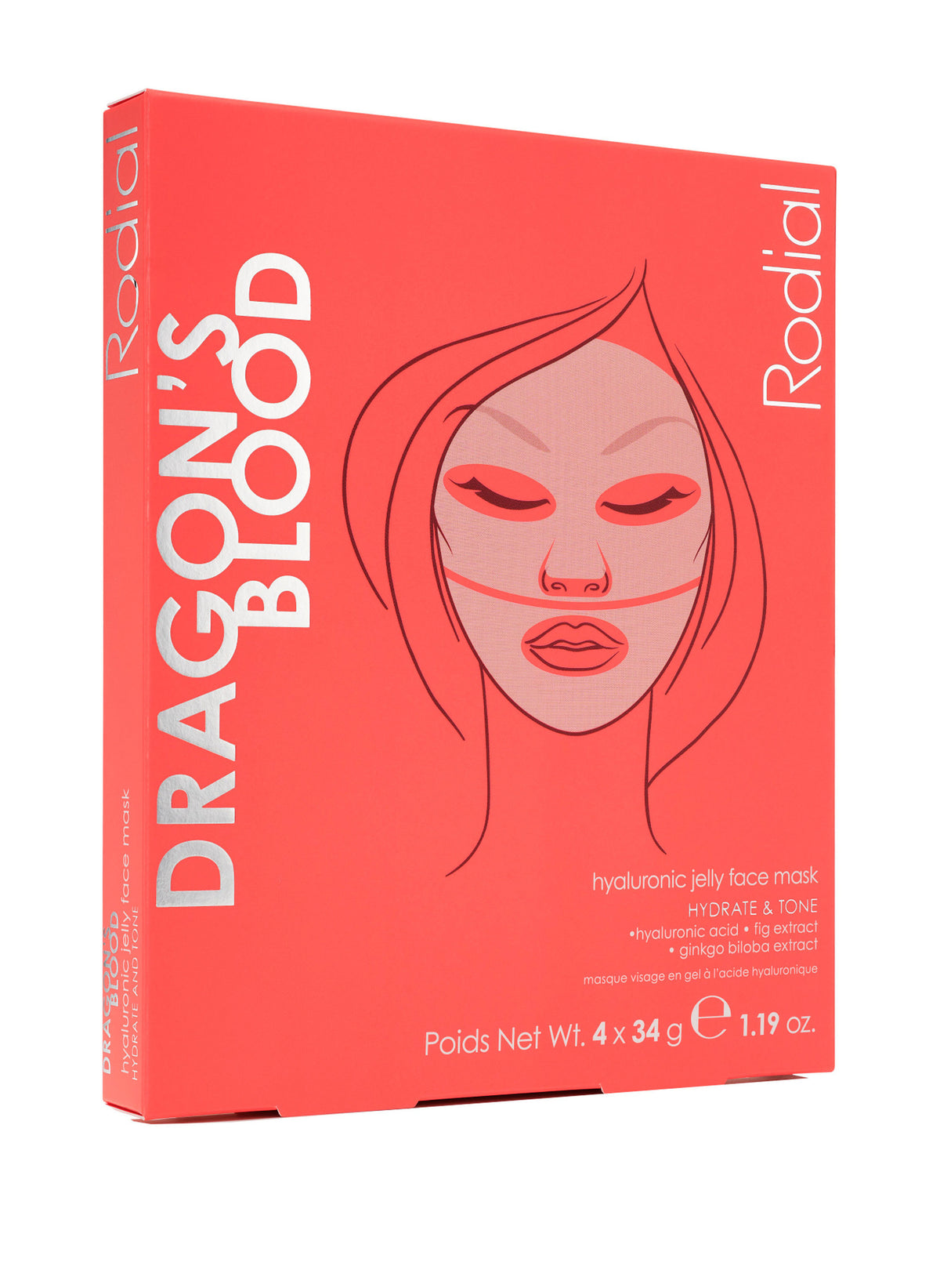 Dragon's Blood Hyaluronic Jelly Face Mask / 4-pack