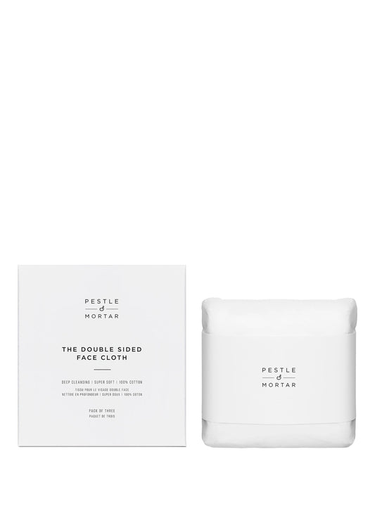 Double Sided Face Cloths - Pack of 3