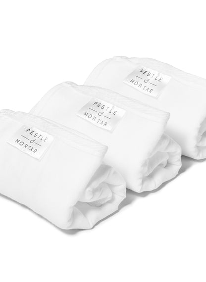 Double Sided Face Cloths - Pack of 3