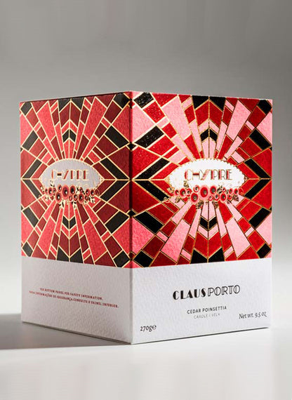 Chypre Cedar Poinsettia Candle