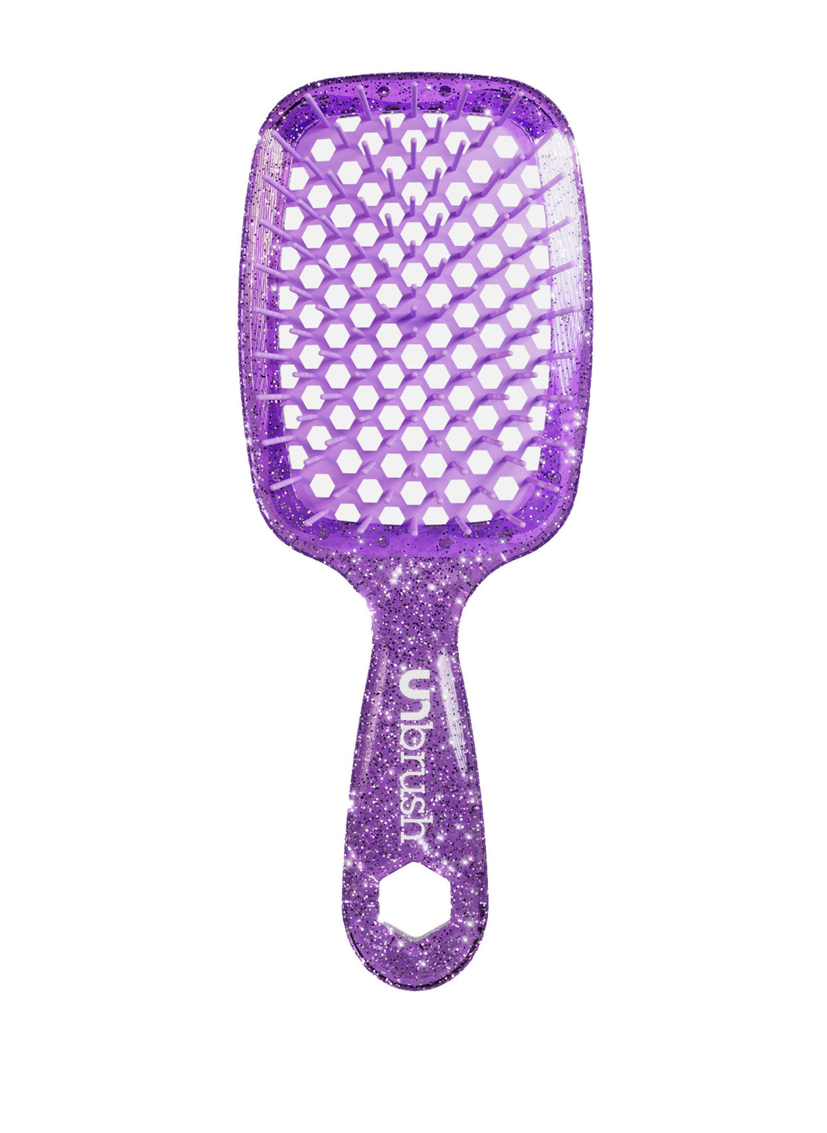 Detangling Hair Brush Glitter / Amethyst