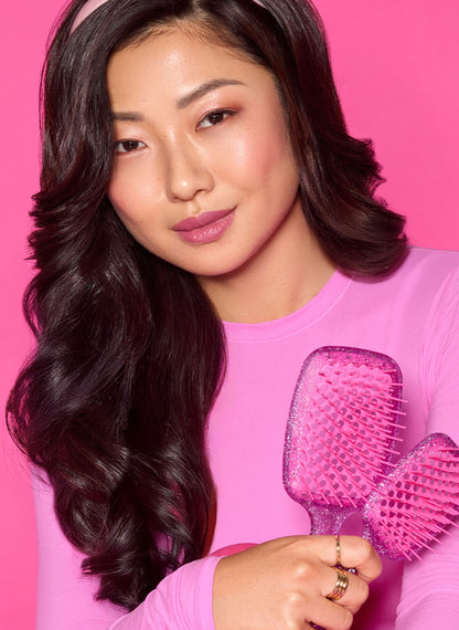 Detangling Hair Brush Glitter / Rose Quartz