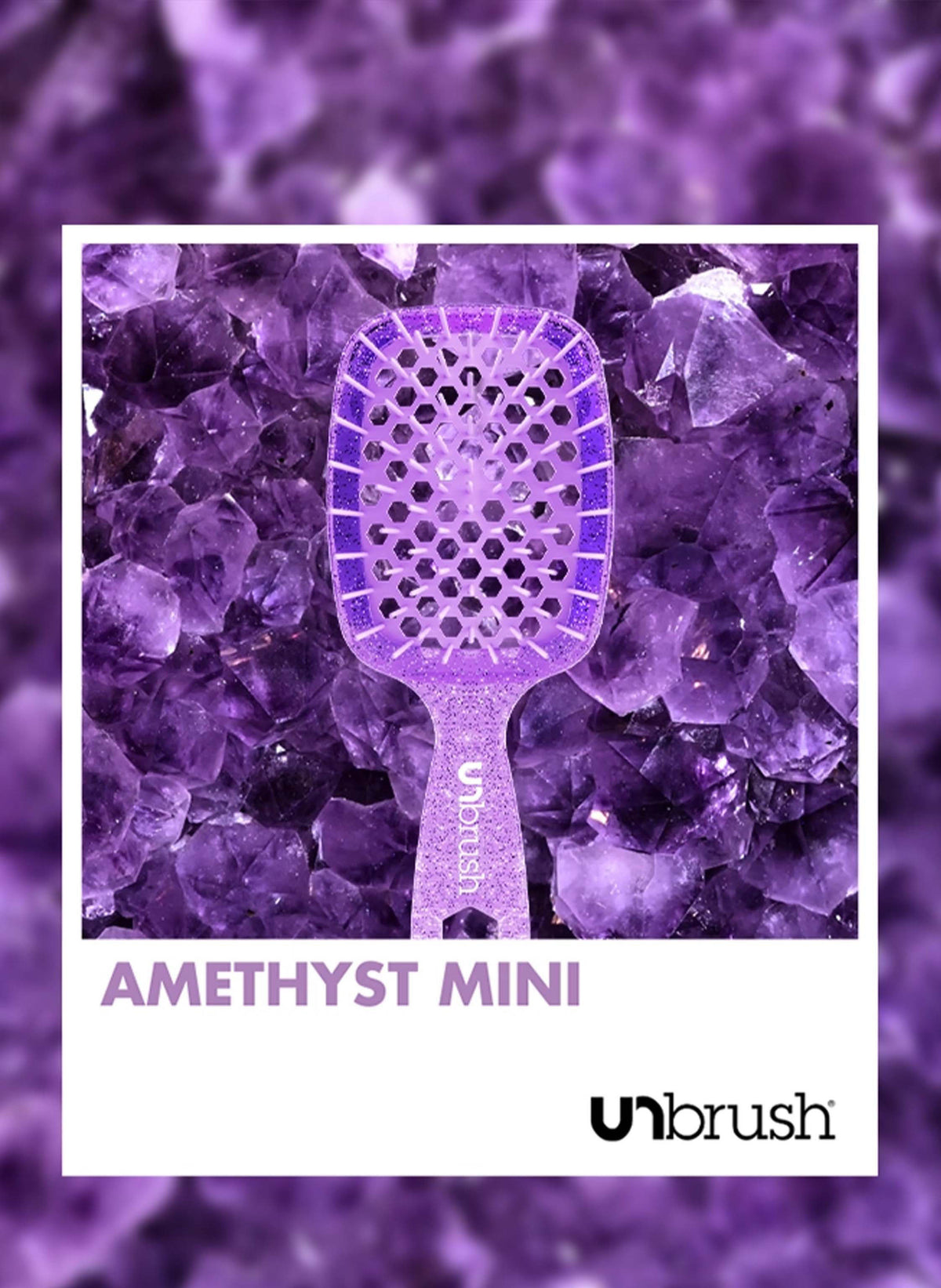 Detangling Hair Brush Mini / Amethyst