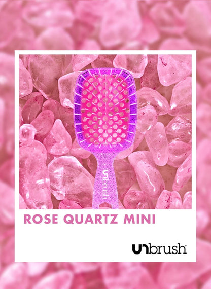 Detangling Hair Brush Mini / Rose Quartz