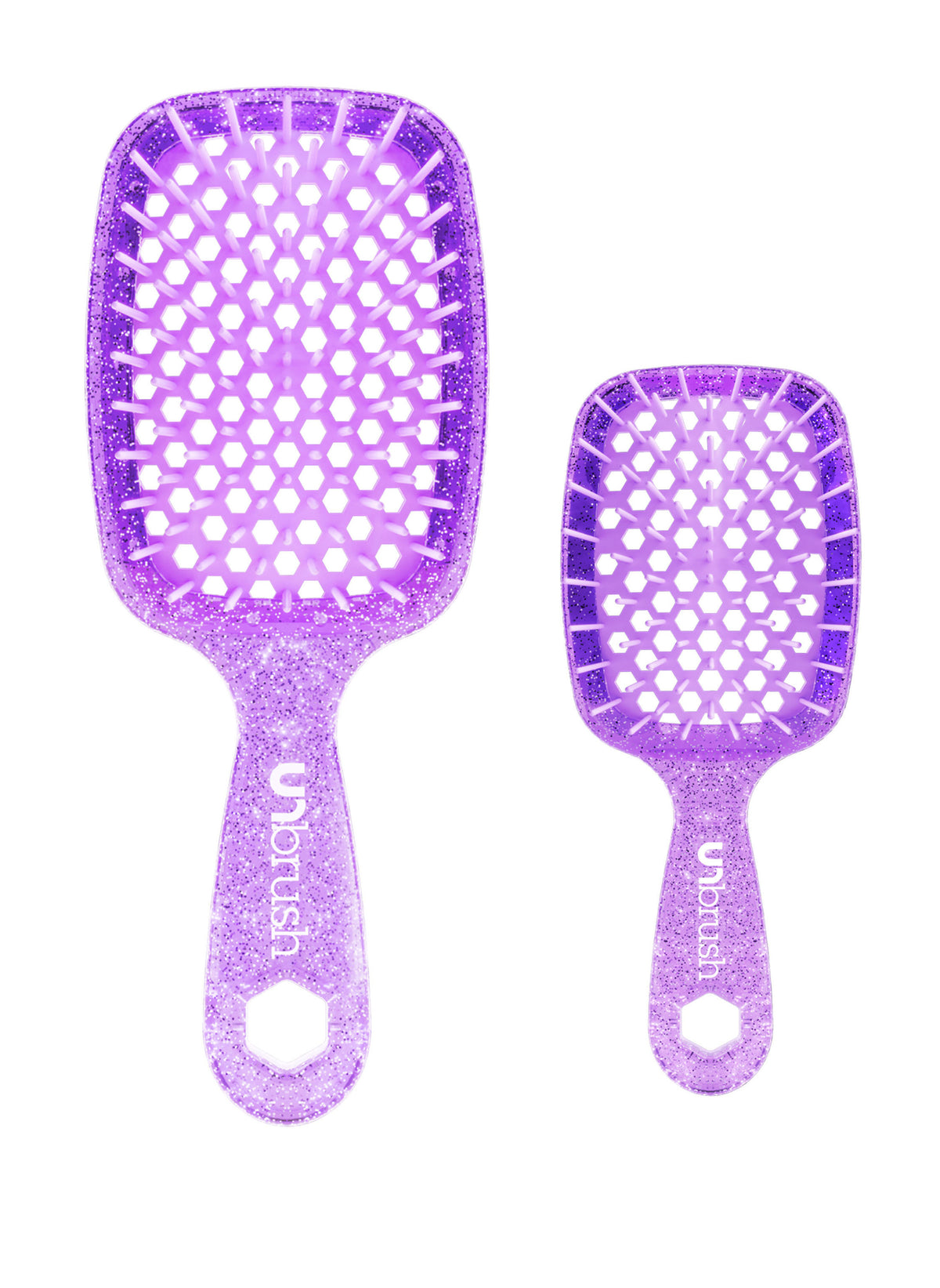Unbrush Glitter Duo Set / Amethyst Lavender