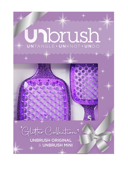 Unbrush Glitter Duo Set / Amethyst Lavender