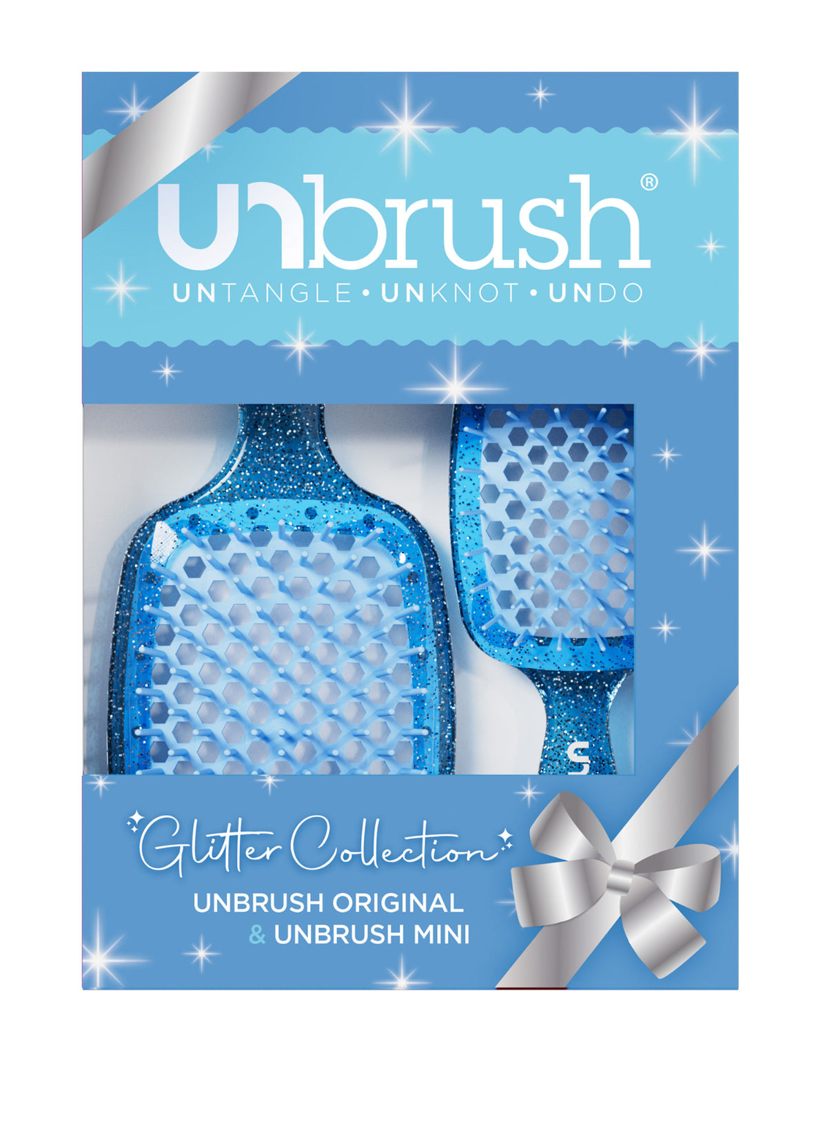 Unbrush Glitter Duo Set / Sapphire Blue