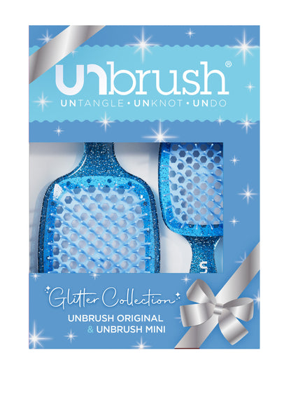 Unbrush Glitter Duo Set / Sapphire Blue