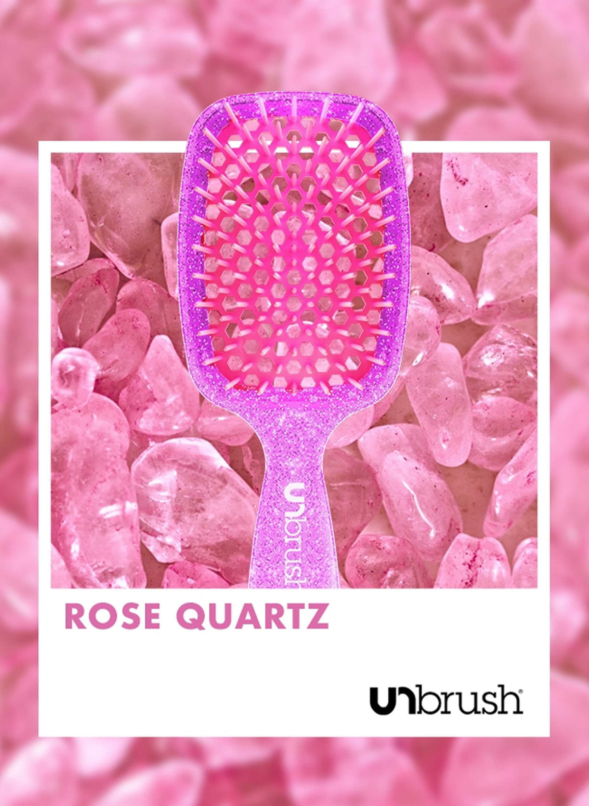 Unbrush Glitter Duo Set / Rose Quartz Pink