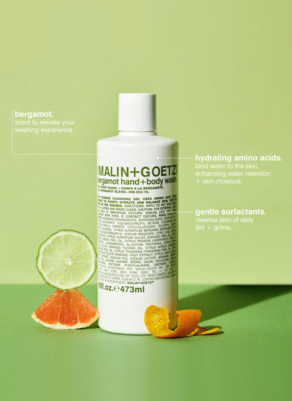 Bergamot Hand + Body Wash / 473 ml