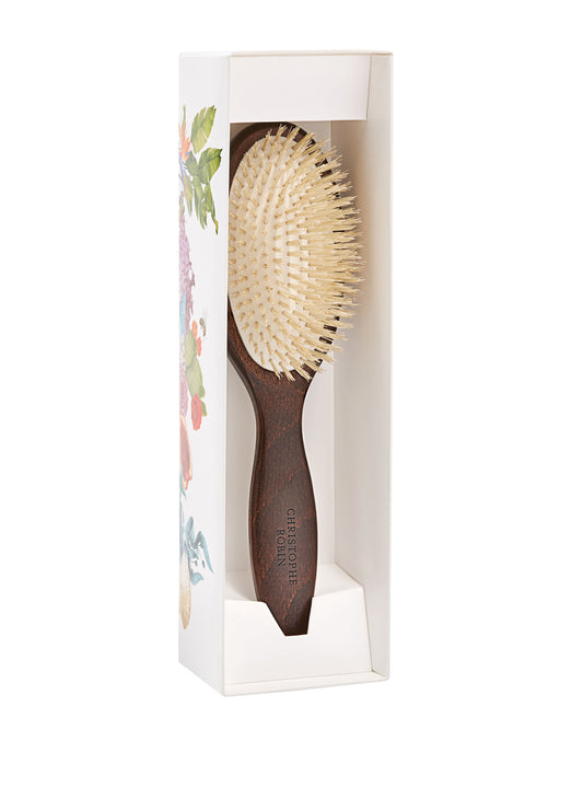 Detangling hairbrush 100% natural boar-bristle & wood
