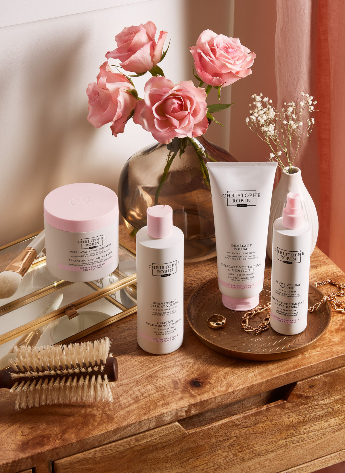 Instant Volumising Leave-in-Mist With Rose Water 
