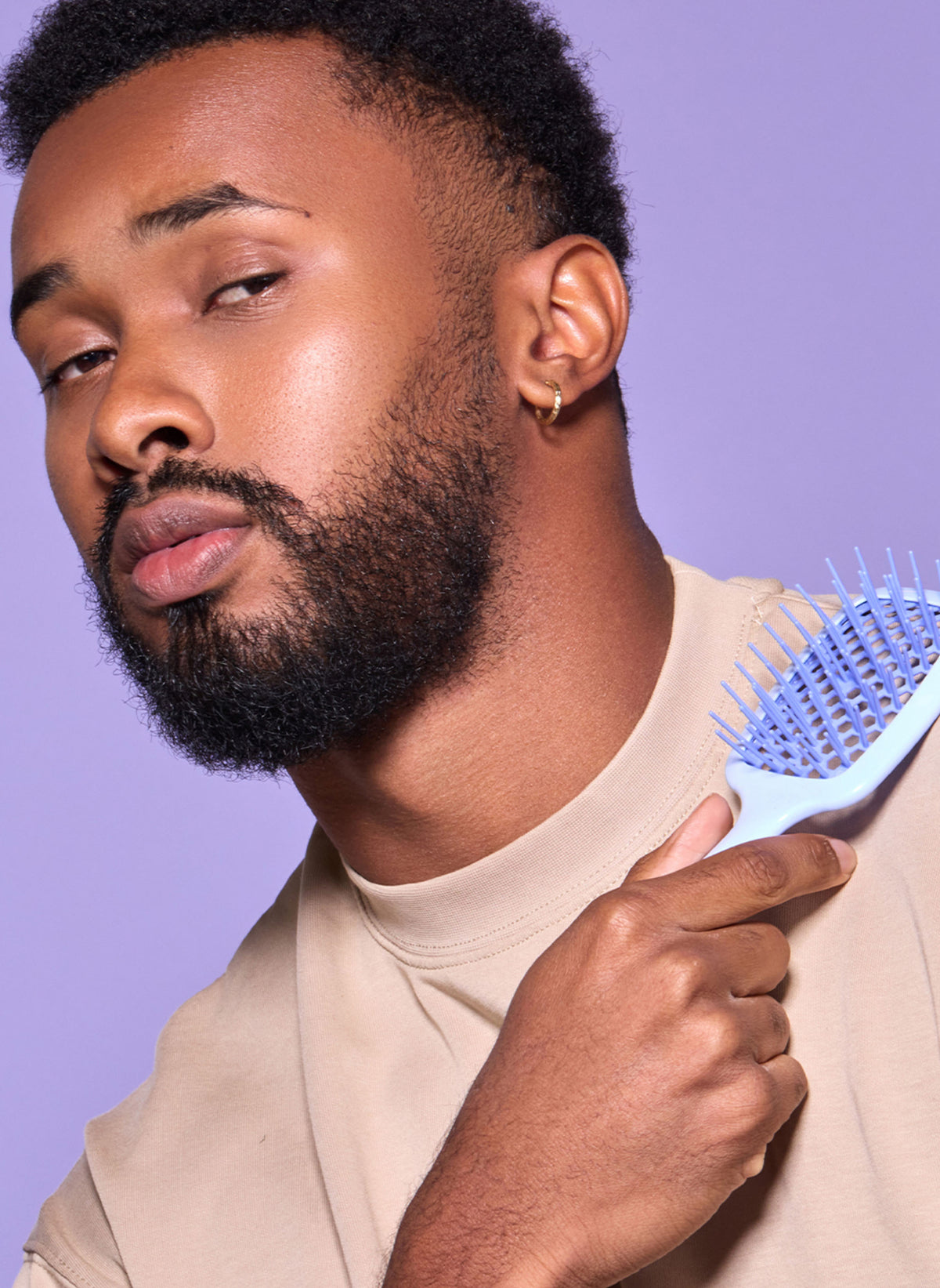 Detangling Hair Brush Mini - Pastel Collection / Periwinkle