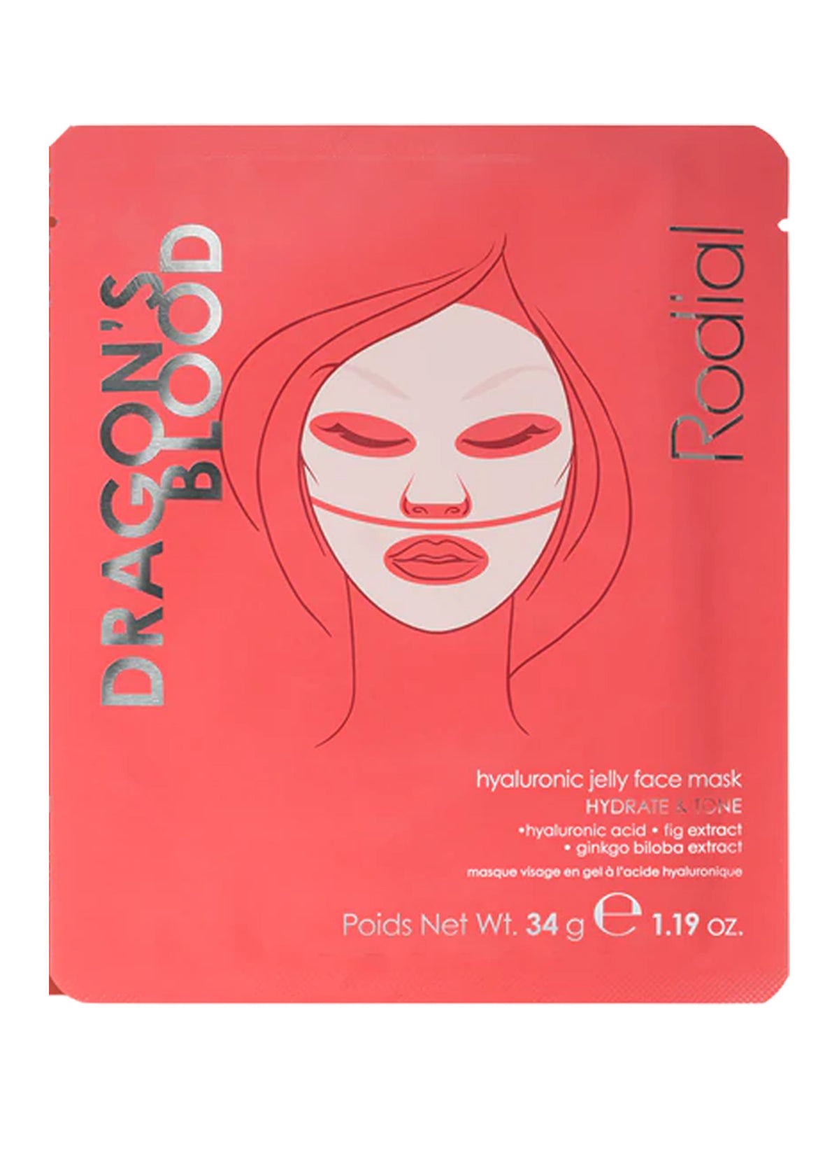 Dragon's Blood Hyaluronic Jelly Face Mask / x1 pack