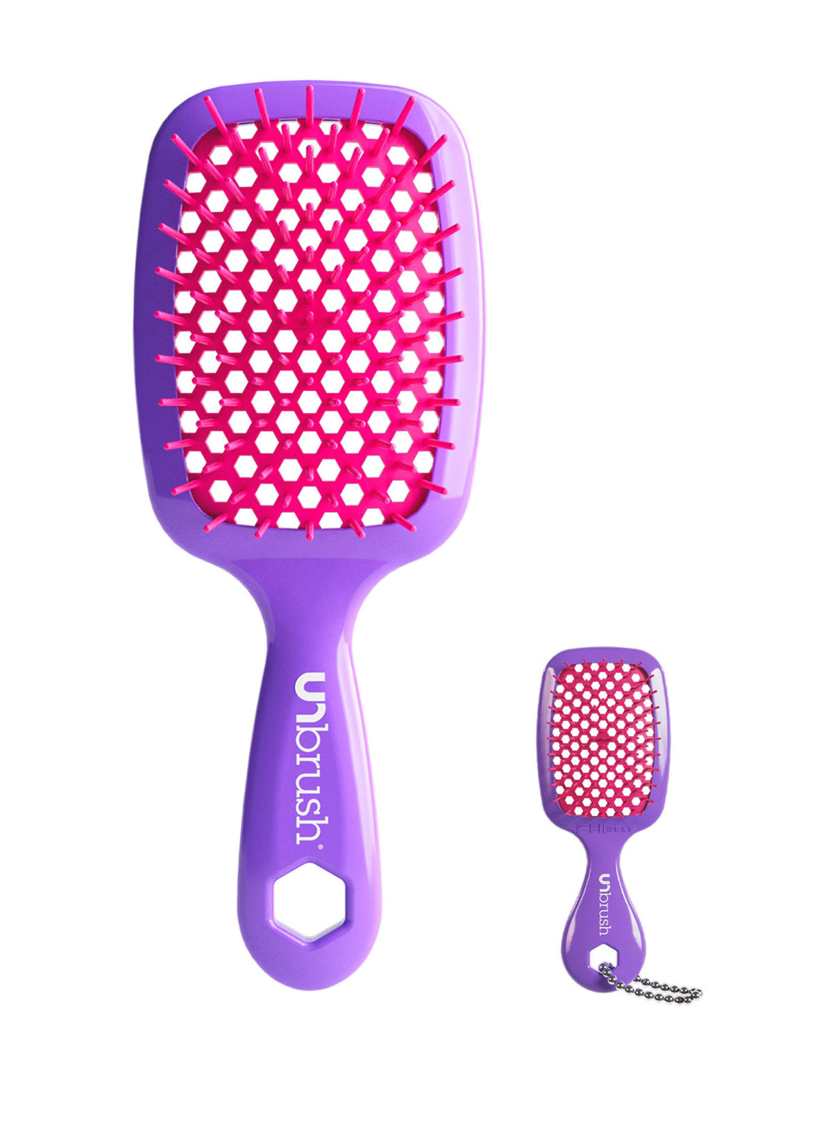 Unbrush and Super Mini Set Neon Purple