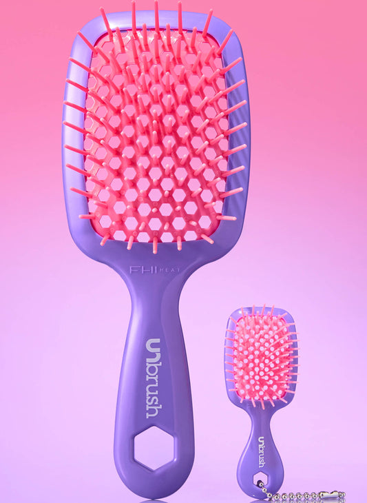 Unbrush and Super Mini Set Neon Purple