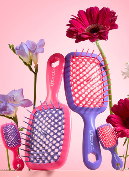 Unbrush and Super Mini Set Neon Purple