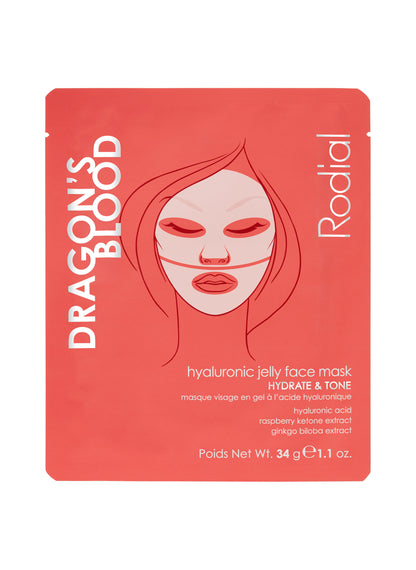 Dragon's Blood Hyaluronic Jelly Face Mask / x4 pack