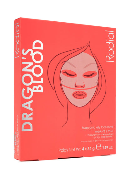 Dragon's Blood Hyaluronic Jelly Face Mask / x4 pack