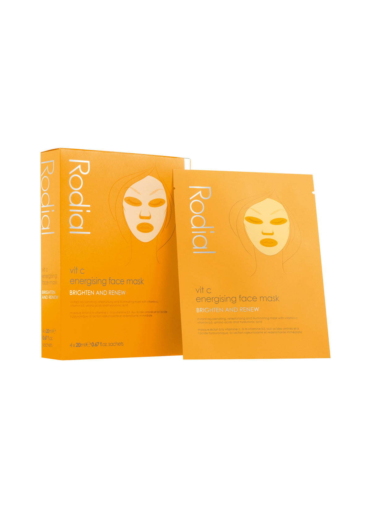 Vit C Energising Face Mask / x4 pack