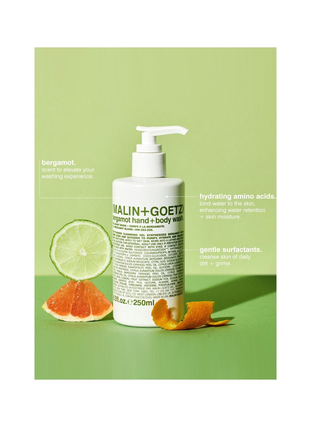 Bergamot Hand + Body Wash